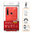 Flexi Slim Carbon Fibre Case for Samsung Galaxy A9 (2018) - Brushed Red